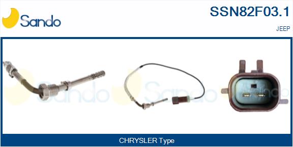 Sensore, temperatura gas scarico SANDO SSN82F03.1