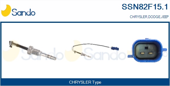 Sensore, temperatura gas scarico SANDO SSN82F15.1