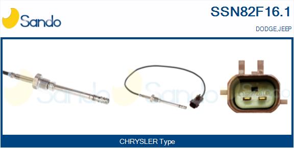 Sensore, temperatura gas scarico SANDO SSN82F16.1
