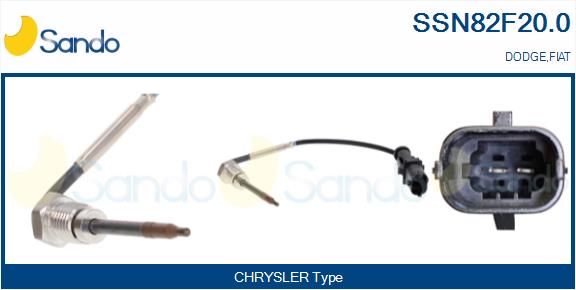 Sensore, temperatura gas scarico SANDO SSN82F20.0