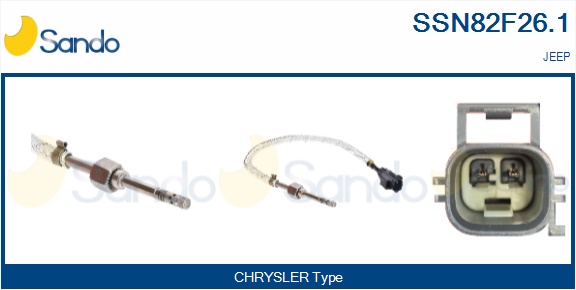 Sensore, temperatura gas scarico SANDO SSN82F26.1
