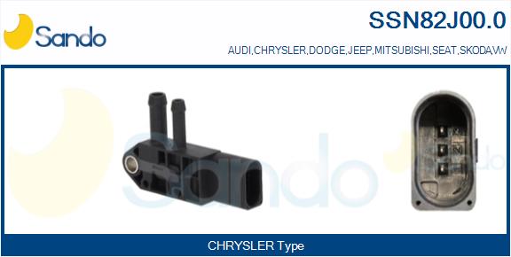 Sensore, pressione gas scarico SANDO SSN82J00.0
