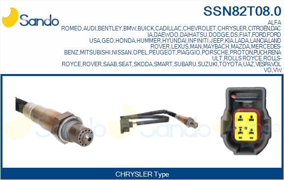 Sonda lambda SANDO SSN82T08.0