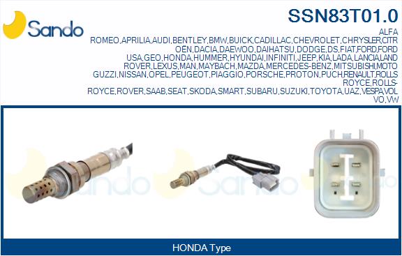 Sonda lambda SANDO SSN83T01.0