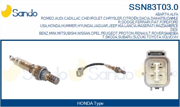 Sonda lambda SANDO SSN83T03.0