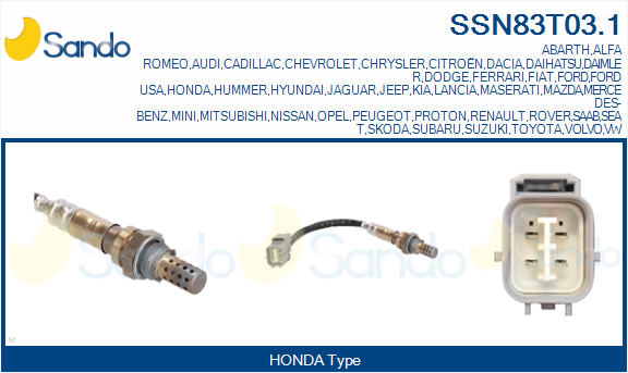Sonda lambda SANDO SSN83T03.1