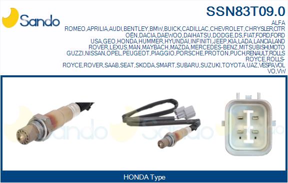 Sonda lambda SANDO SSN83T09.0