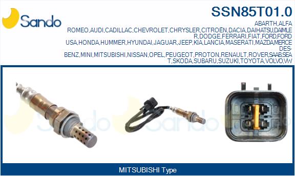 Sonda lambda SANDO SSN85T01.0