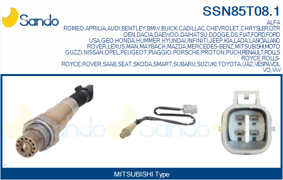 Sonda lambda SANDO SSN85T08.1