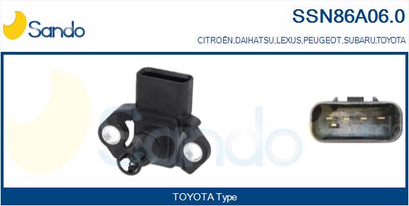 Sensore, pressione collettore d'aspirazione SANDO SSN86A06.0