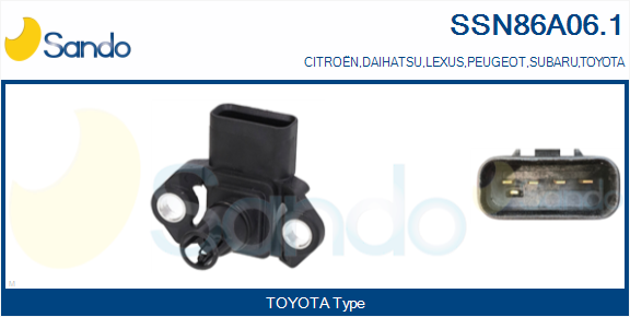 Sensore, pressione collettore d'aspirazione SANDO SSN86A06.1