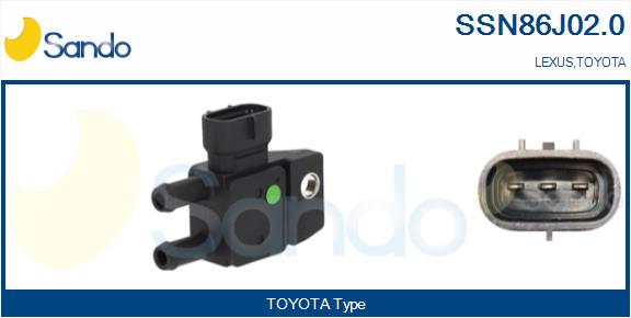 Sensore, pressione gas scarico SANDO SSN86J02.0