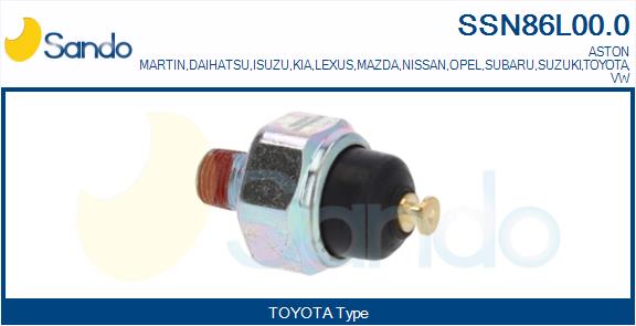 Interruttore a pressione olio SANDO SSN86L00.0