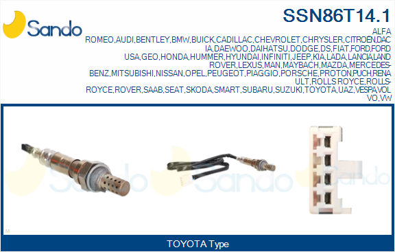 Sonda lambda SANDO SSN86T14.1