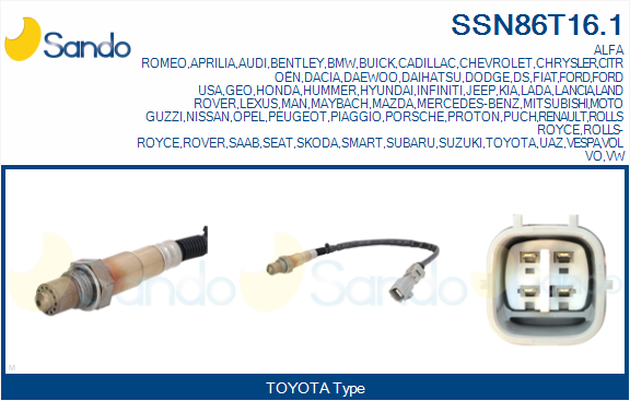 Sonda lambda SANDO SSN86T16.1
