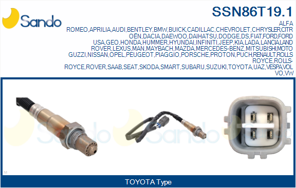 Sonda lambda SANDO SSN86T19.1