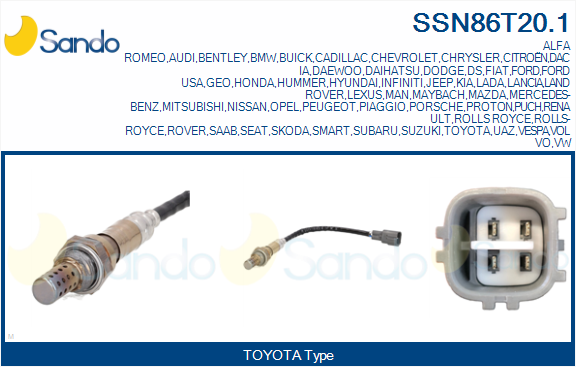Sonda lambda SANDO SSN86T20.1