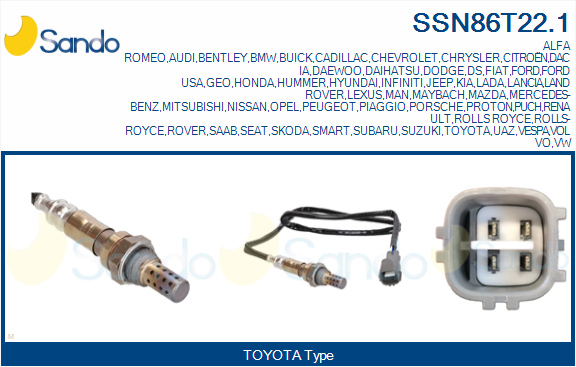 Sonda lambda SANDO SSN86T22.1