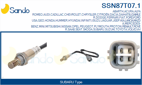 Sonda lambda SANDO SSN87T07.1