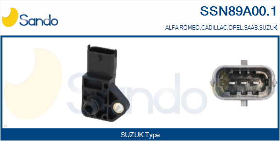 Sensore, pressione collettore d'aspirazione SANDO SSN89A00.1