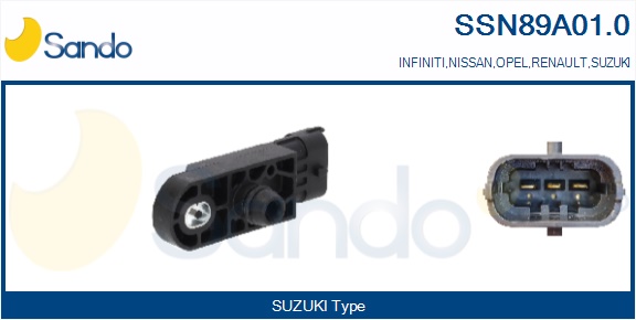 Sensore, pressione collettore d'aspirazione SANDO SSN89A01.0