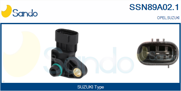 Sensore, pressione collettore d'aspirazione SANDO SSN89A02.1