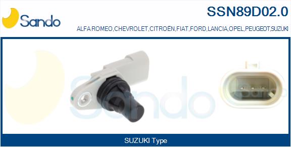Sensore, posizione albero a camme SANDO SSN89D02.0