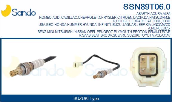 Sonda lambda SANDO SSN89T06.0