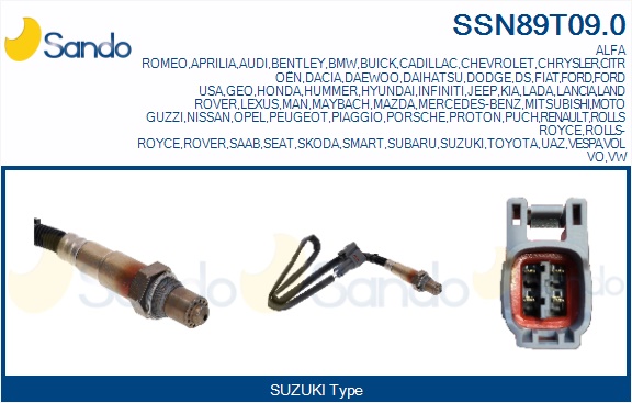 Sonda lambda SANDO SSN89T09.0