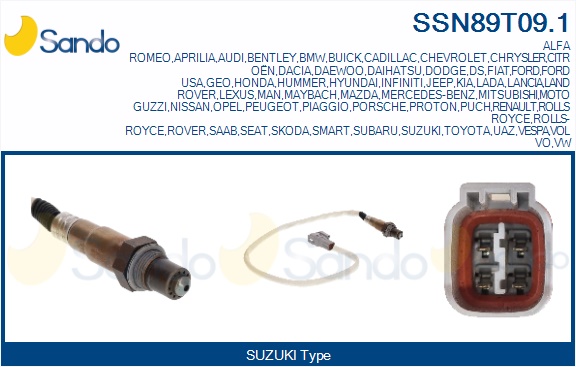 Sonda lambda SANDO SSN89T09.1