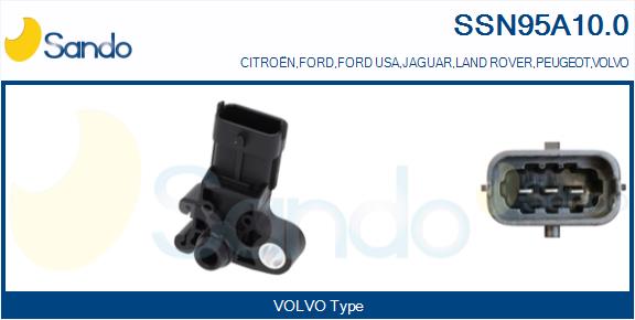 Sensore, pressione collettore d'aspirazione SANDO SSN95A10.0