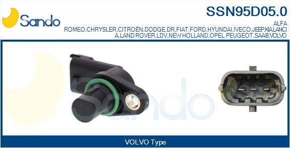 Sensore, posizione albero a camme SANDO SSN95D05.0