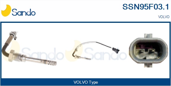 Sensore, temperatura gas scarico SANDO SSN95F03.1