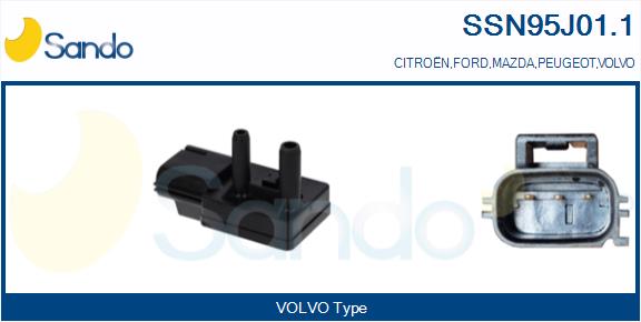 Sensore, pressione gas scarico SANDO SSN95J01.1
