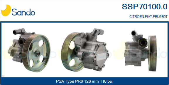 Pompa idraulica, sterzo SANDO SSP70100.0