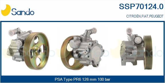 Pompa idraulica, sterzo SANDO SSP70124.0