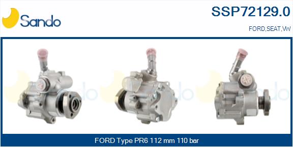 Pompa idraulica, sterzo SANDO SSP72129.0