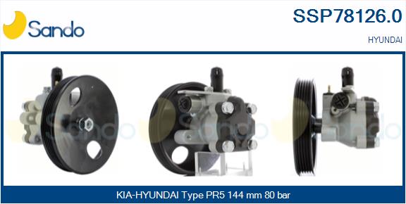 Pompa idraulica, sterzo SANDO SSP78126.0