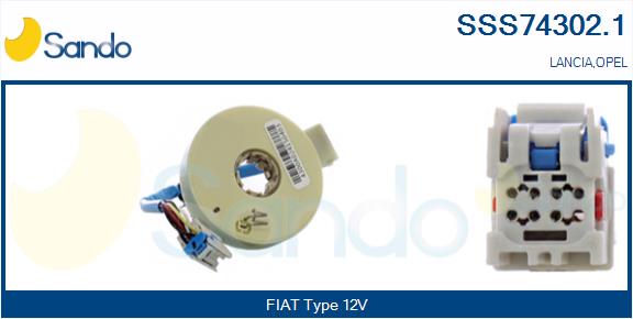 Sensore angolo sterzata SANDO SSS74302.1