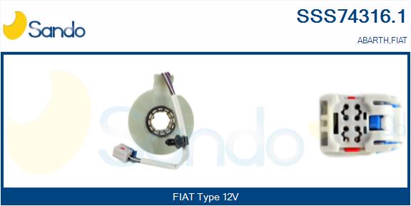 Sensore angolo sterzata SANDO SSS74316.1