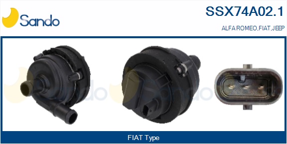 Pompa dell'acqua supplementare (circuito acqua di raffred.) SANDO SSX74A02.1