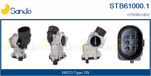 Corpo farfallato SANDO STB61000.1