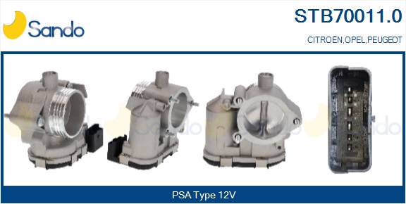 Corpo farfallato SANDO STB70011.0