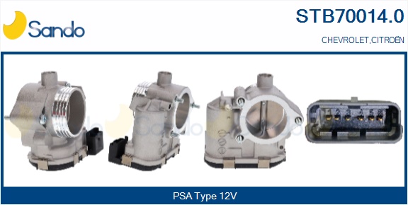 Corpo farfallato SANDO STB70014.0