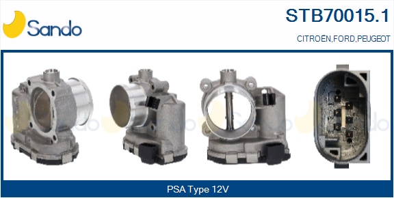 Corpo farfallato SANDO STB70015.1