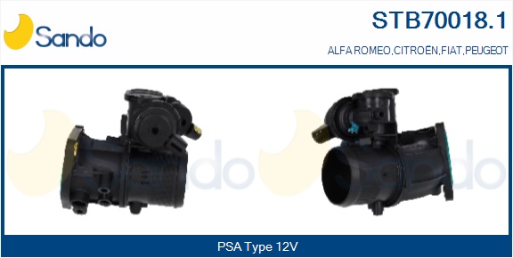 Corpo farfallato SANDO STB70018.1
