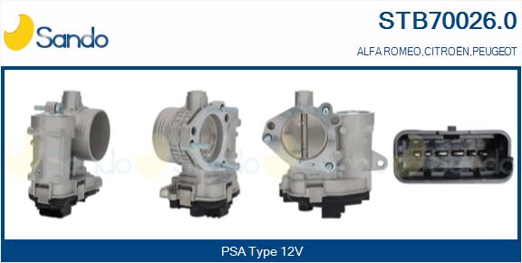 Corpo farfallato SANDO STB70026.0