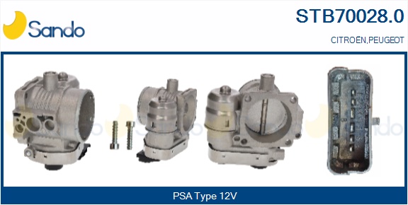 Corpo farfallato SANDO STB70028.0