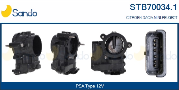 Corpo farfallato SANDO STB70034.1