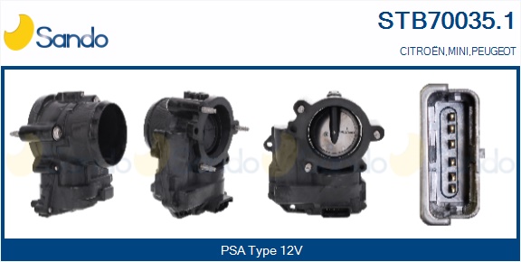 Corpo farfallato SANDO STB70035.1